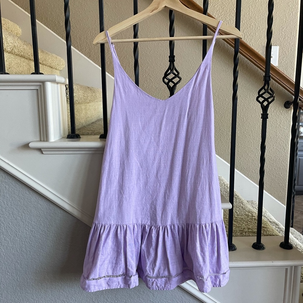 Purple mini dress